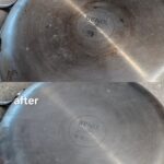 냄비 탄 자국 제거법 적용 전후 비교 사진, 베이킹소다와 식초를 활용한 주방 세척법”