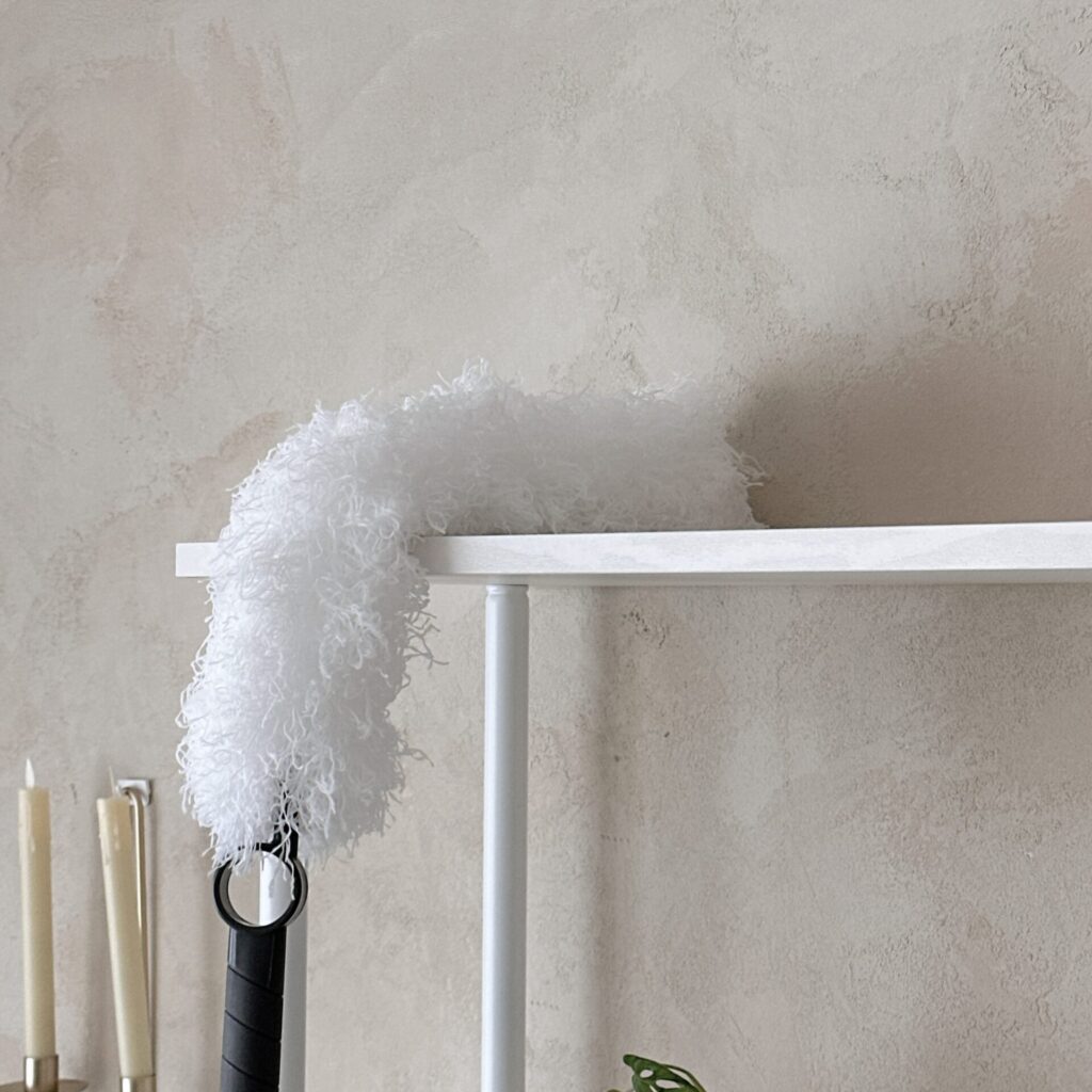 건조주의보 시즌, 실내 먼지와 초미세먼지를 제거하기 위한 부드러운 극세사 먼지떨이